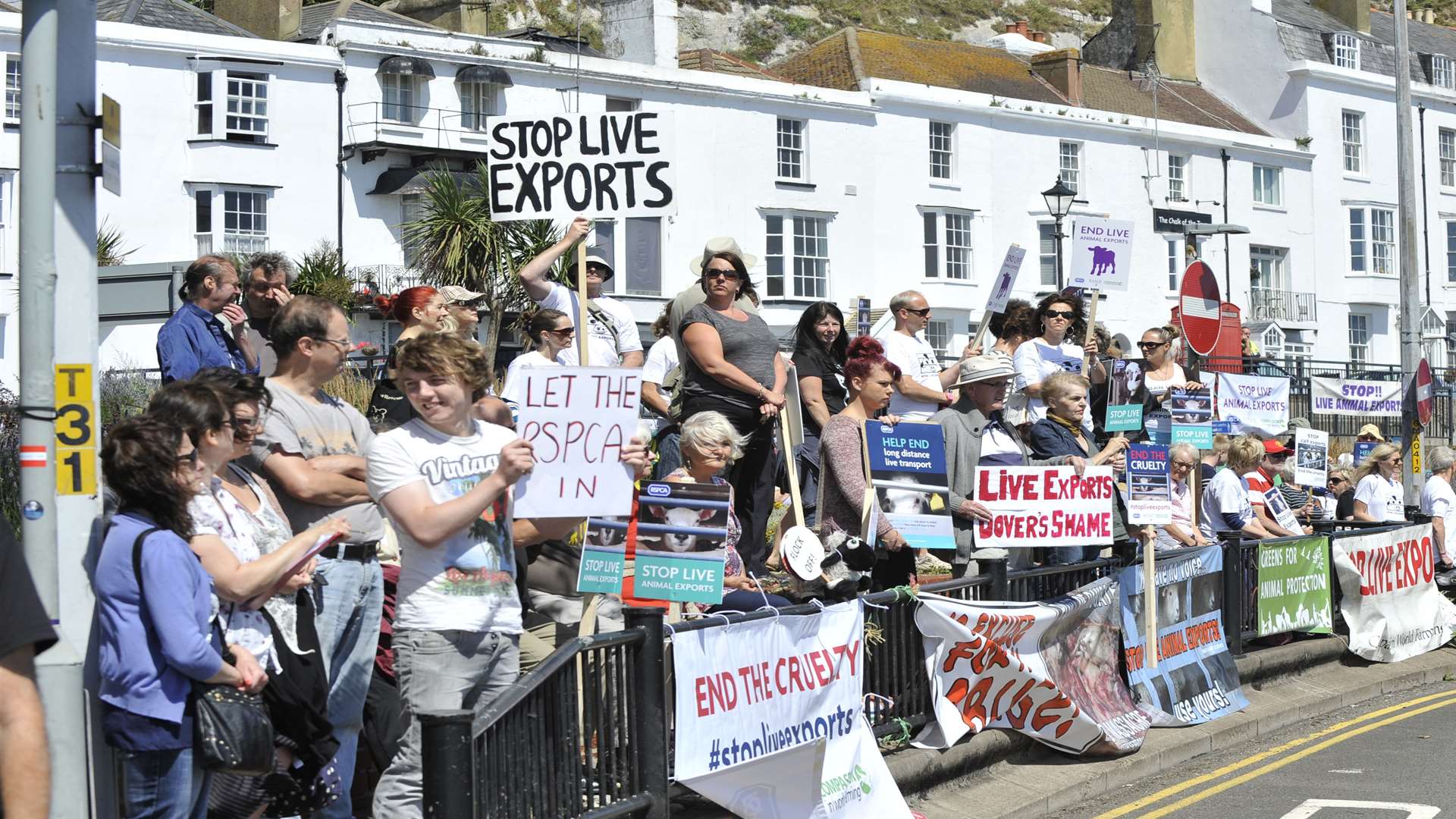 A previous demonstration against live animal exports