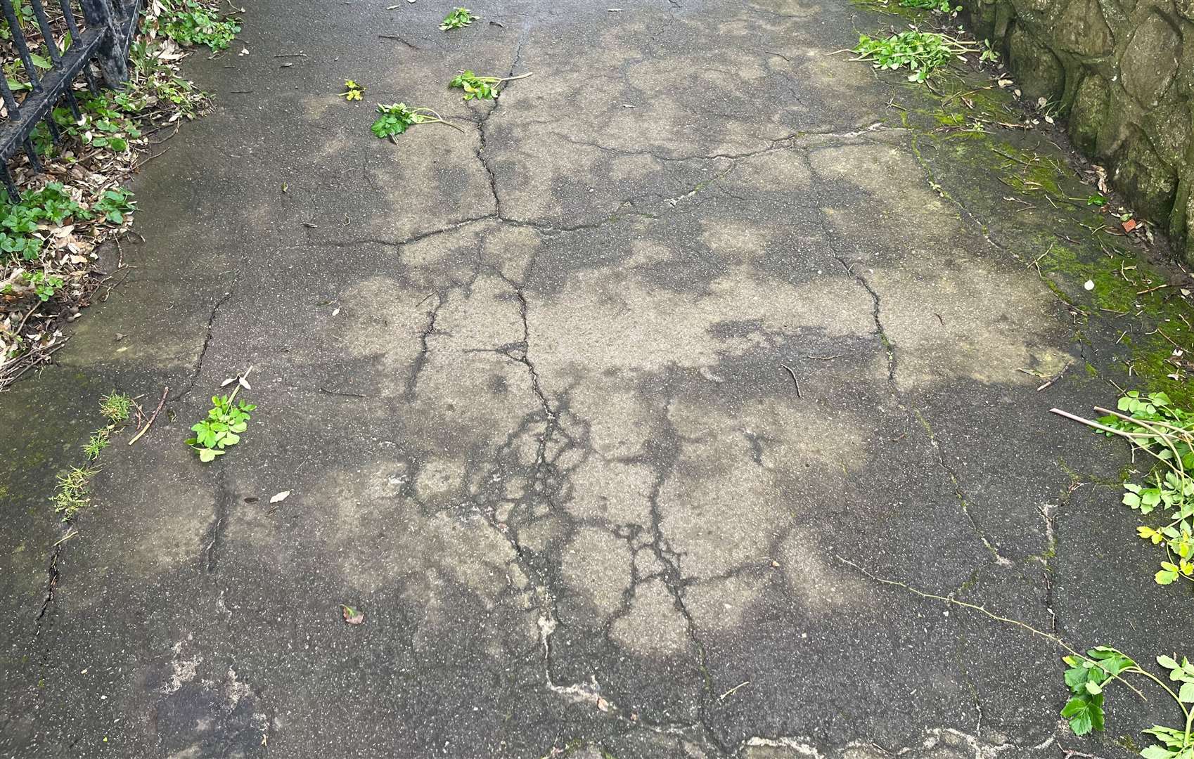 Cracks are showing on Madeira Walk, near the latest spot to be closed following concerns for public safety