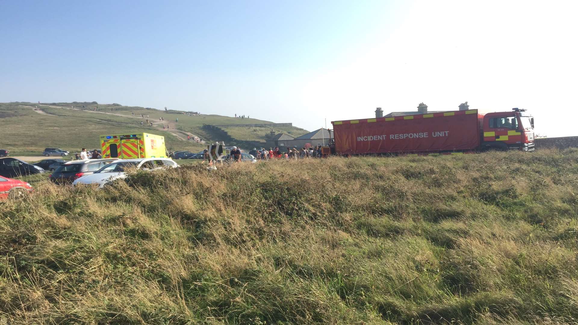The area around Beachy Head had to be evacuated after a chemical haze swept in from the sea. Picture credit: Kyle Crickmore @Kyle_Crickmore
