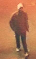 A CCTV image of the man police wish to question