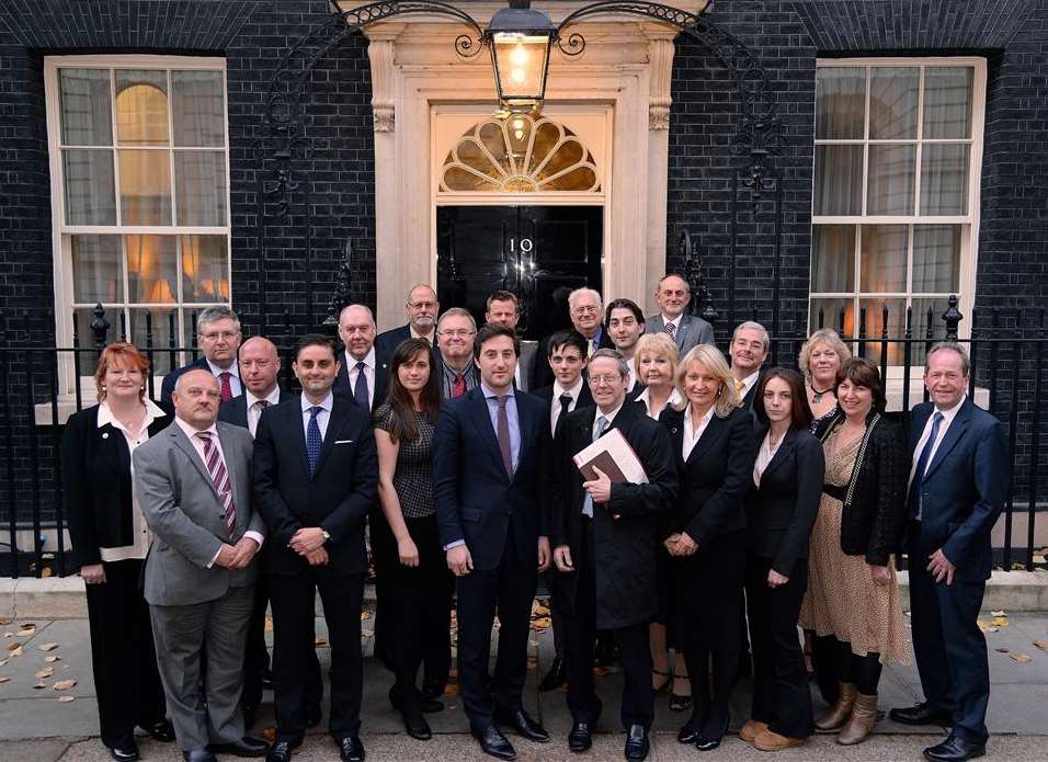 Members of the Federations for Small Businesses went to Downing Street