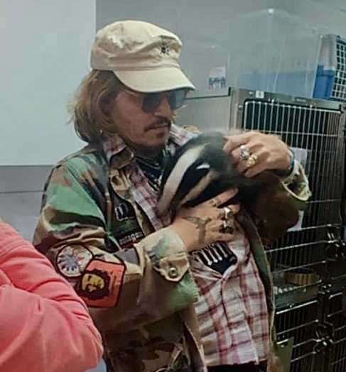 Johnny Depp recently visited Folly Wildlife Rescue in Tunbridge Wells a day after his lawsuit win - and he has now become a patron. Picture: Folly Wildlife Rescue / Facebook