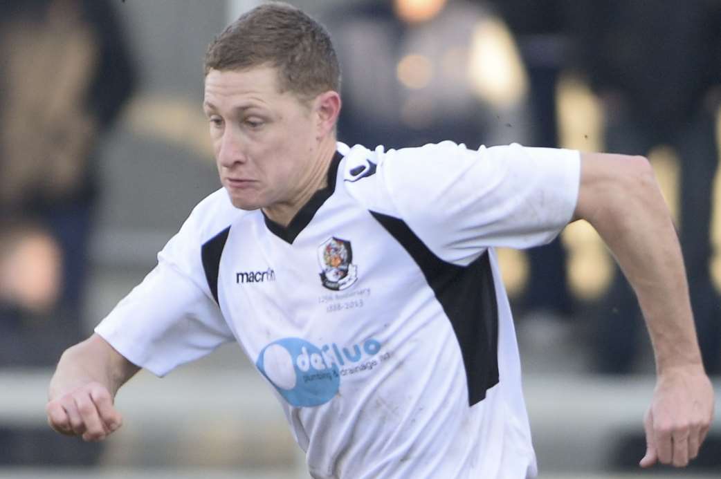 Dave Martin in action during his second spell at Dartford