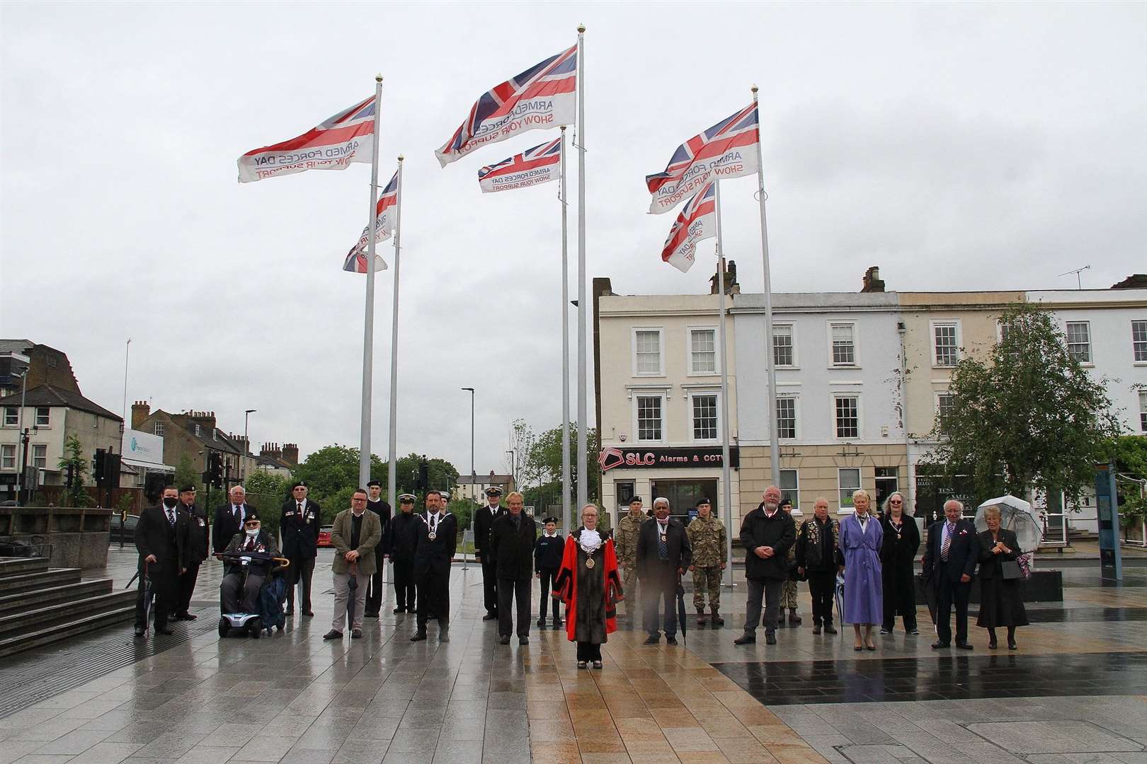 A flag-raising ceremony took place earlier this week in Gravesend