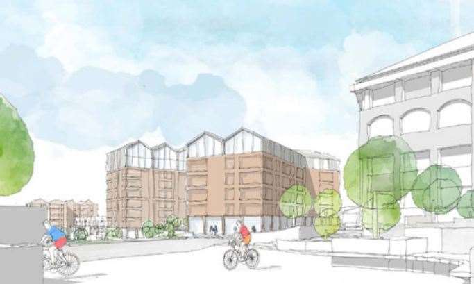 An artist’s impression of the proposed development