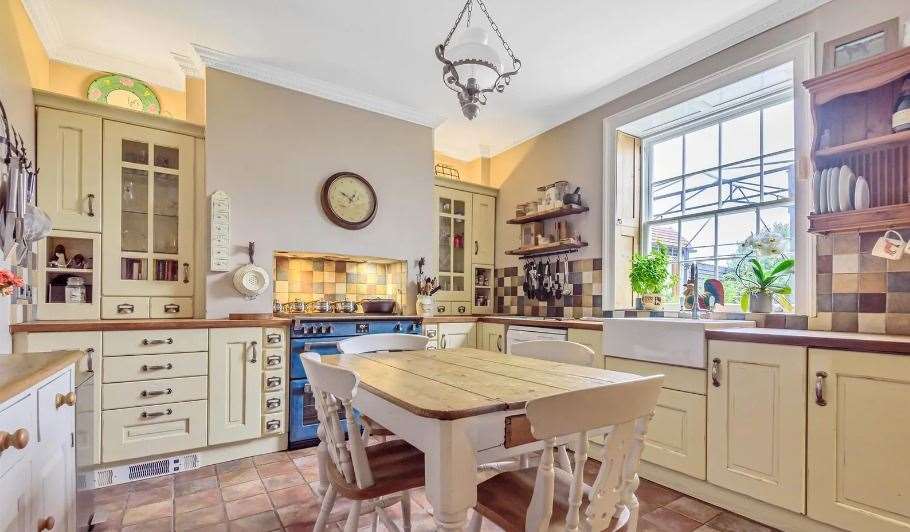 The country kitchen also has a breakfast room looking out into the garden. Picture: Equus Country and Equestrian