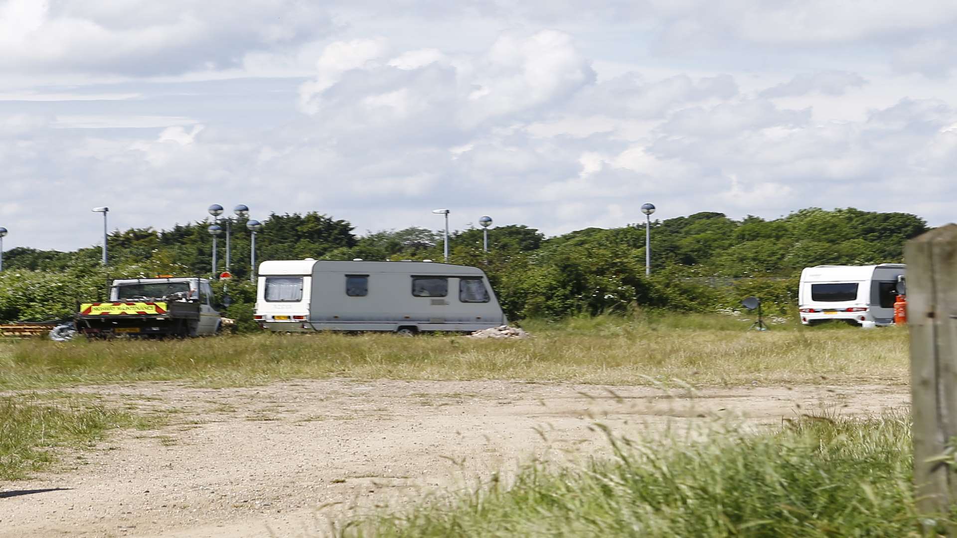 Travellers are occupying a site due to host Santus Circus