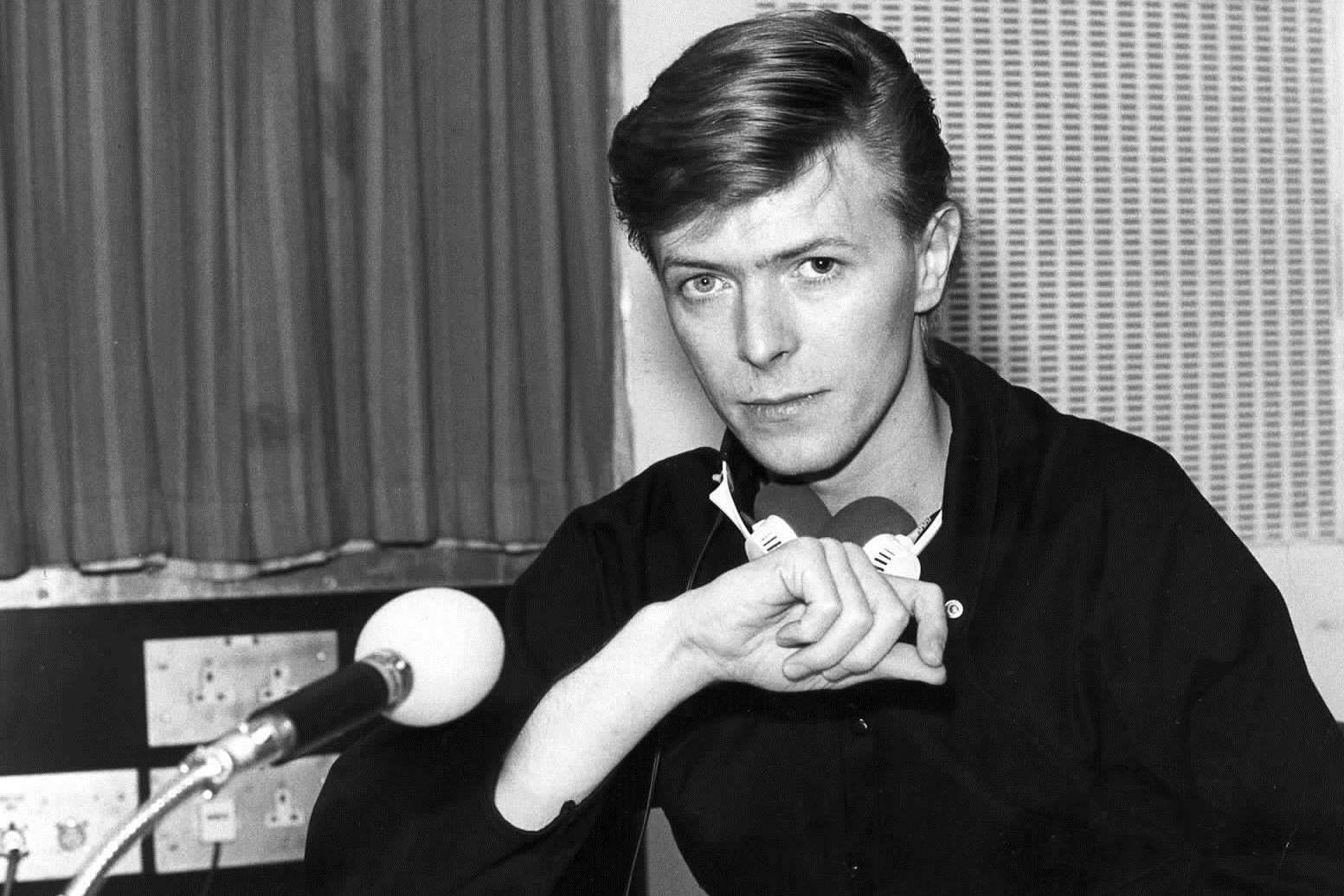David Bowie turns radio disc jockey - he featured two hours of his favourite music in "Star Special" file pic dated May 1979. Picture: BBC Pictures
