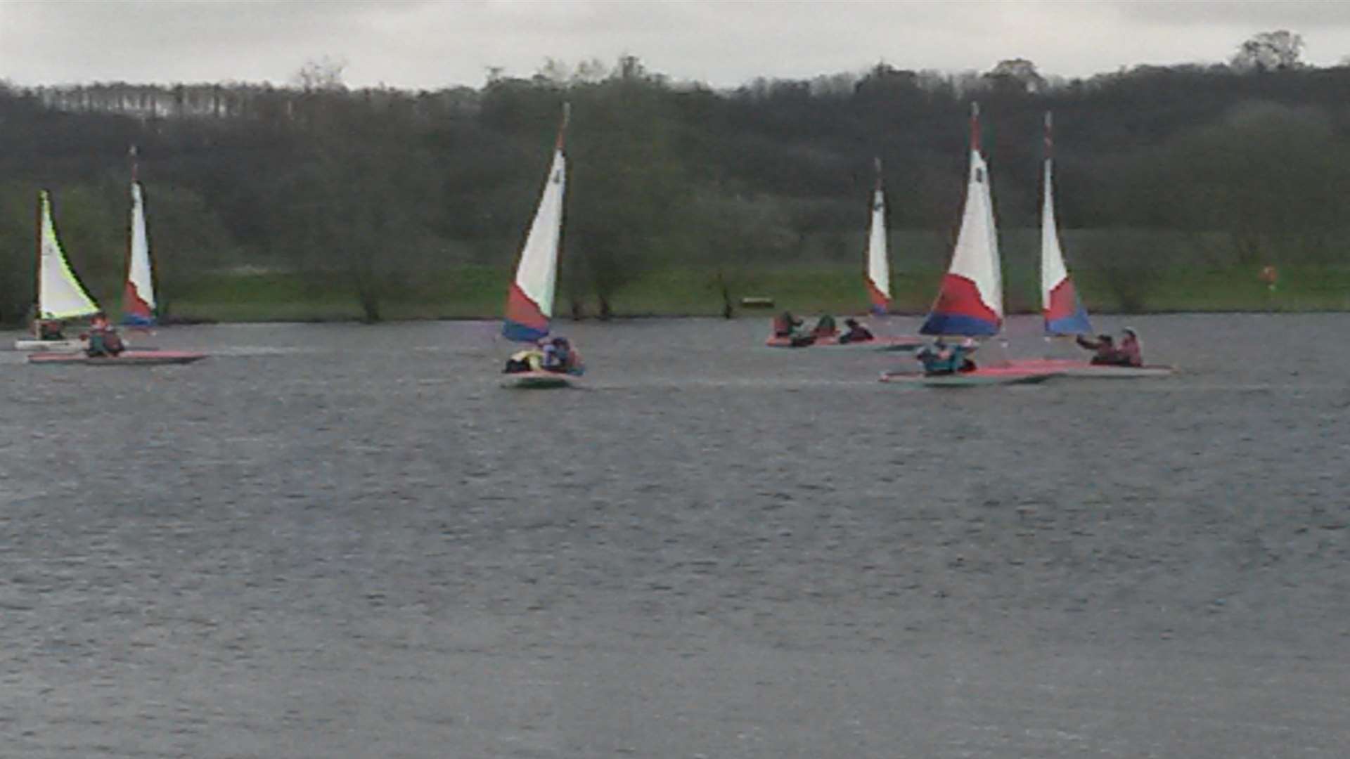 Young people from 1st Shadoxhurst Scout Groups went sailing at Conningbrook Lakes