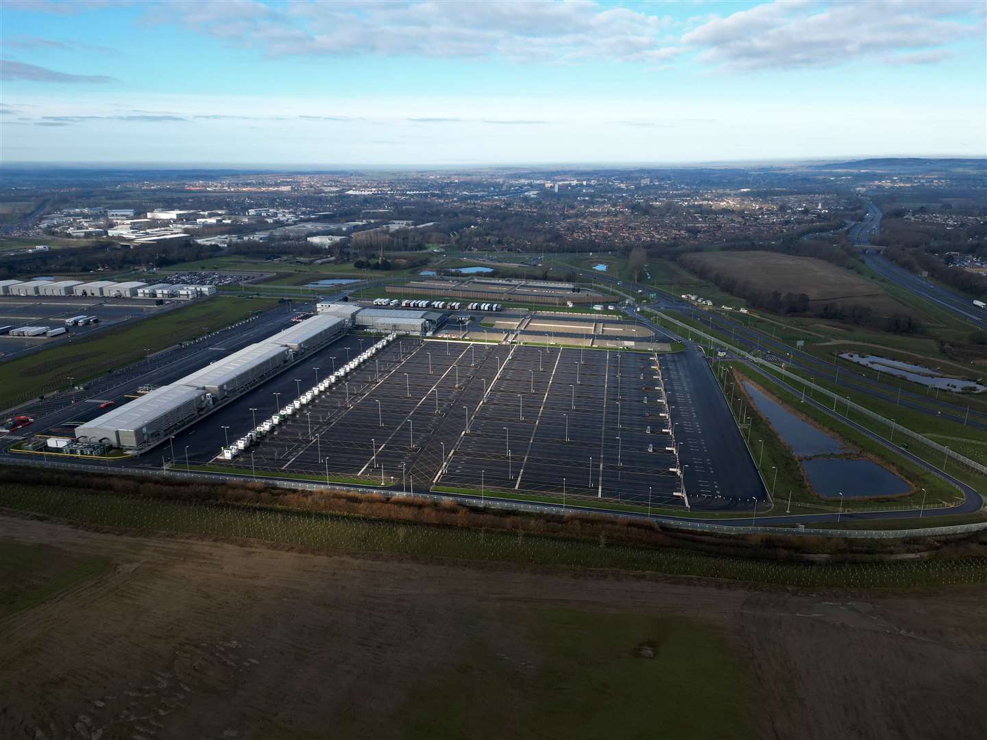 Ashford council hired twice as many staff for the Sevington inland border facility near Ashford than government officials recommended. Picture: Barry Goodwin