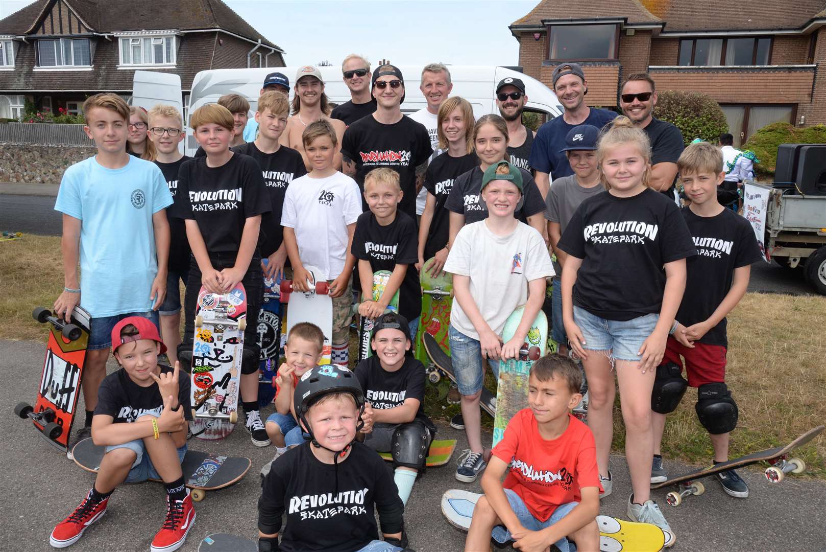 The Revolution Skate Park team in the Ramsgate Carnival on Sunday. Picture: Chris Davey... (3195102)