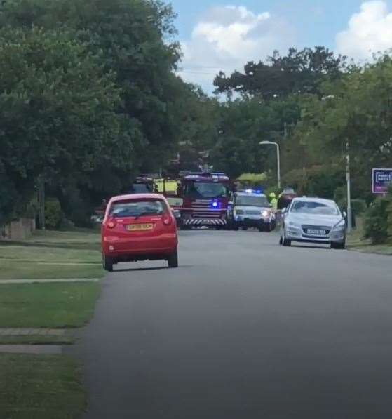 The incident in Kingsgate Avenue, Broadstairs. Picture: Crystal Allen