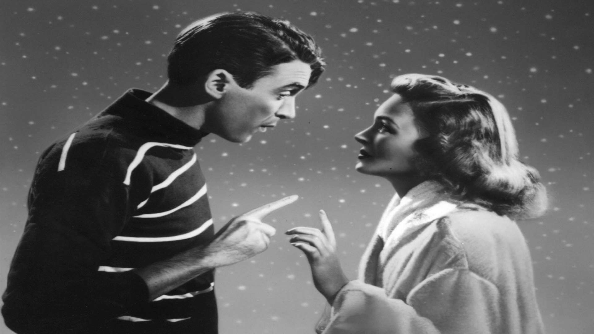 James Stewart and Donna Reed in It's a Wonderful Life. Picture: The Moviestore Collection Ltd