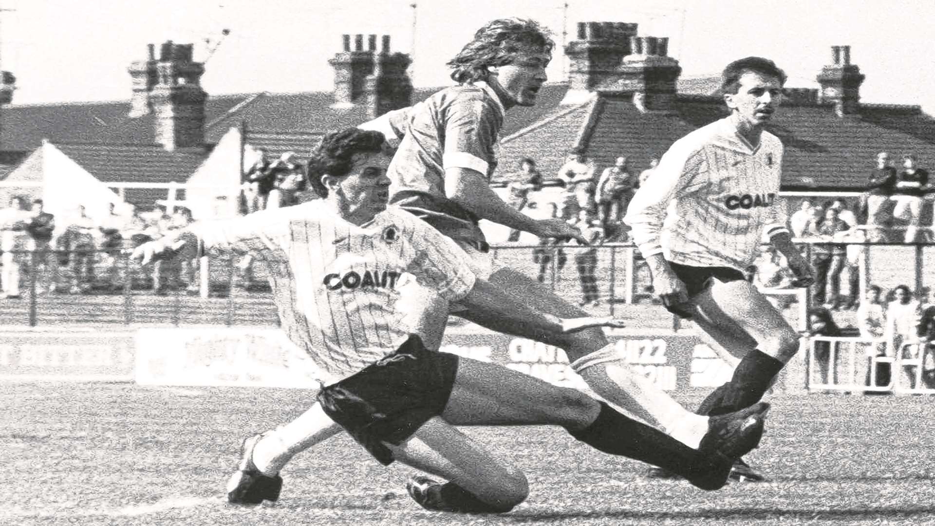 Action from Gillingham’s 10-0 win against Chesterfield at Priestfield in 1987 Picture: Roger Johnson