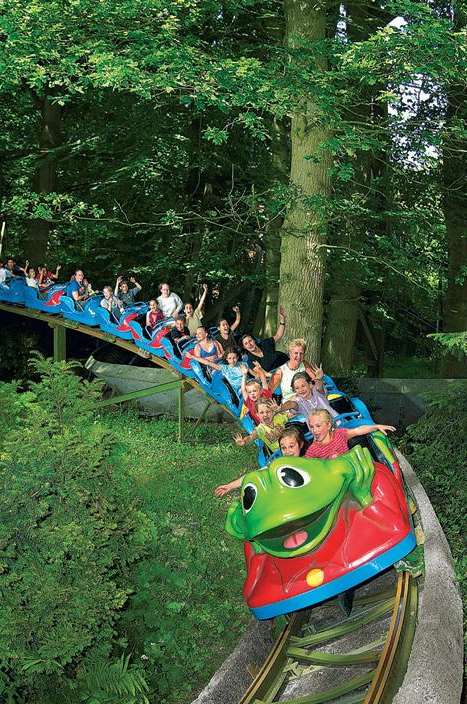 Rollercoaster at Duinrell Holiday Park