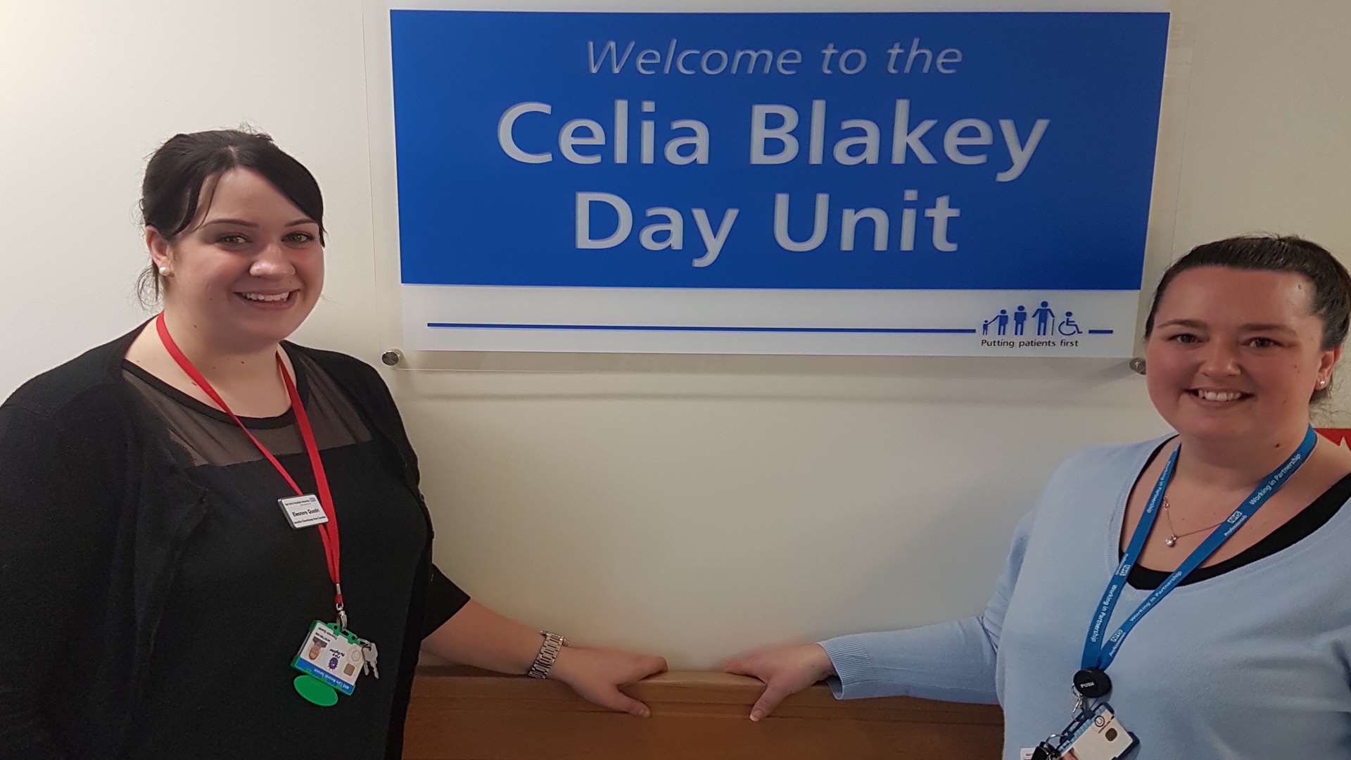Eleanore Quadri, Macmillan consultant nurse/Senior Matron and Tracey Rigden, chemotherapy matron at the Celia Blakey Day Unit