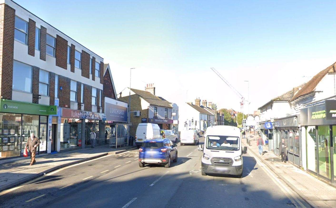 Officers were called to Rainham High Street after reports of a robbery. Picture: Google