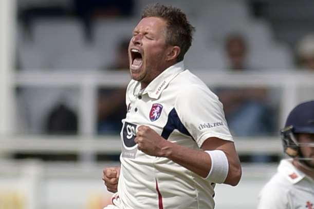 Mitch Claydon celebrates a wicket. Picture: Barry Goodwin.