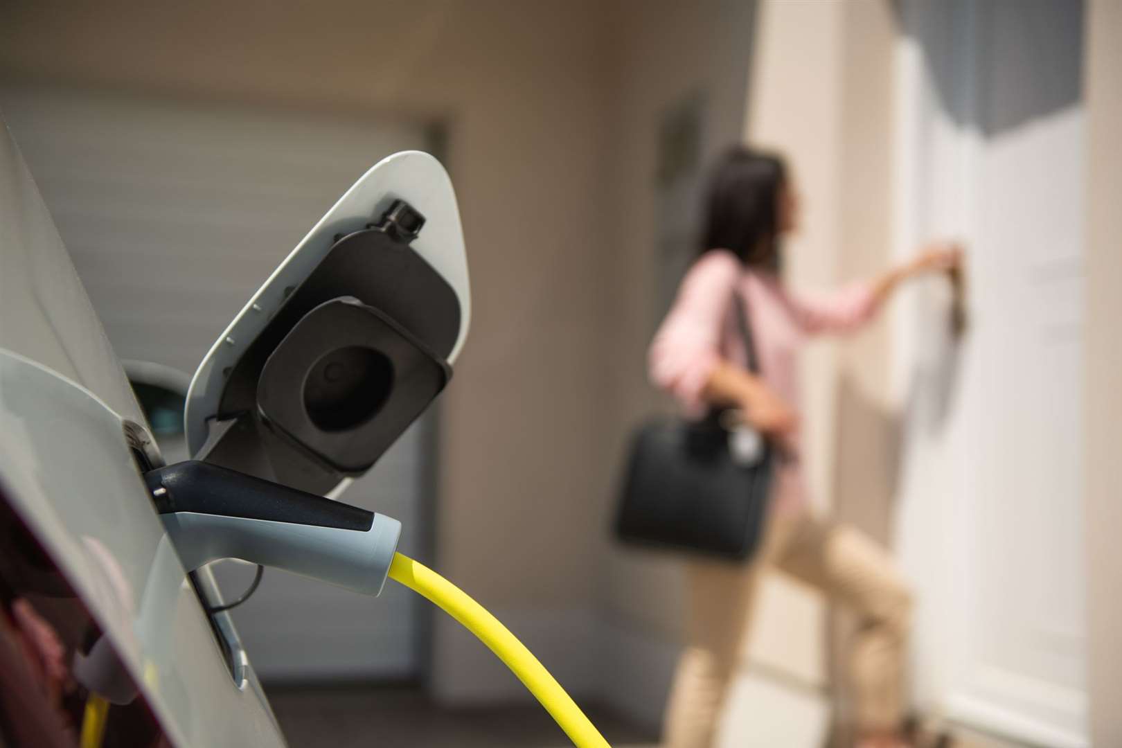 New homes, shops and workplaces will have to install electric car charging points from next year, says the government. Image: iStock