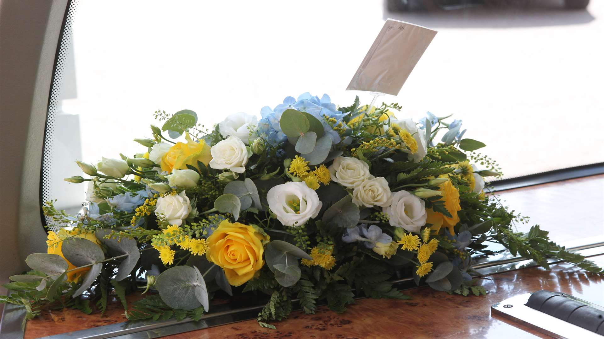 The flowers at the funeral of Douglas Allen