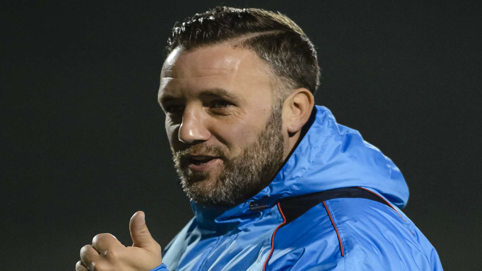 Maidstone boss Jay Saunders can celebrate survival Picture: Andy Payton