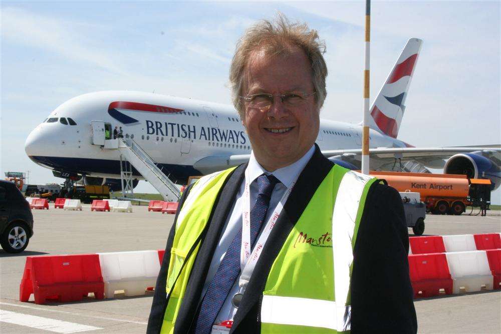 Charles Buchanan when he was Manston airport chief executive