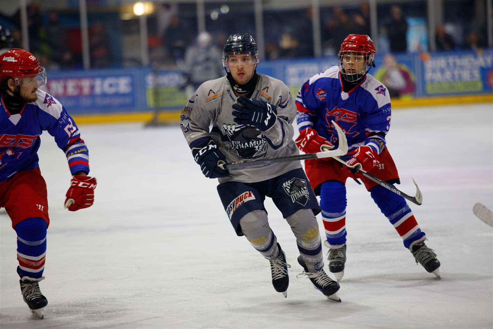 Owen Dell in action for Invicta Dynamos against Slough Jets Picture: David Trevallion