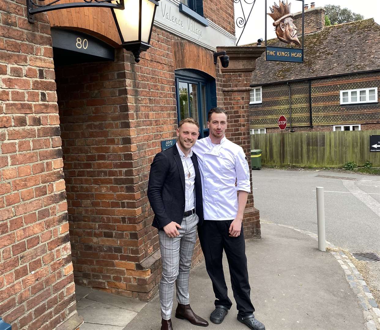 Zak Warwood and Joe Woodfine, owners of the King's Head in Sutton Valence