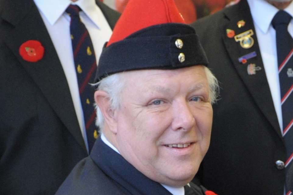 Steffan Jordan, chairman of the Sittingbourne and Milton Regis branch of the Royal British Legion