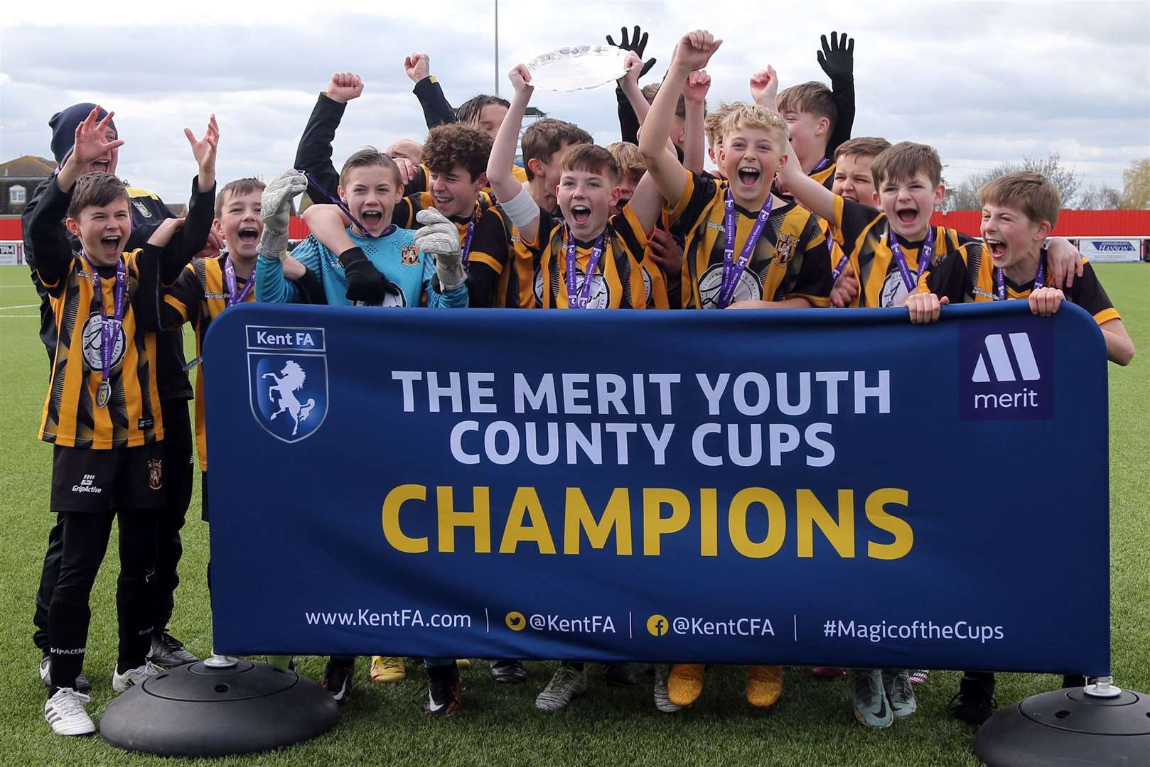 Folkestone Invicta won the Kent Merit Under-13 Boys Plate Final. Picture: PSP Images