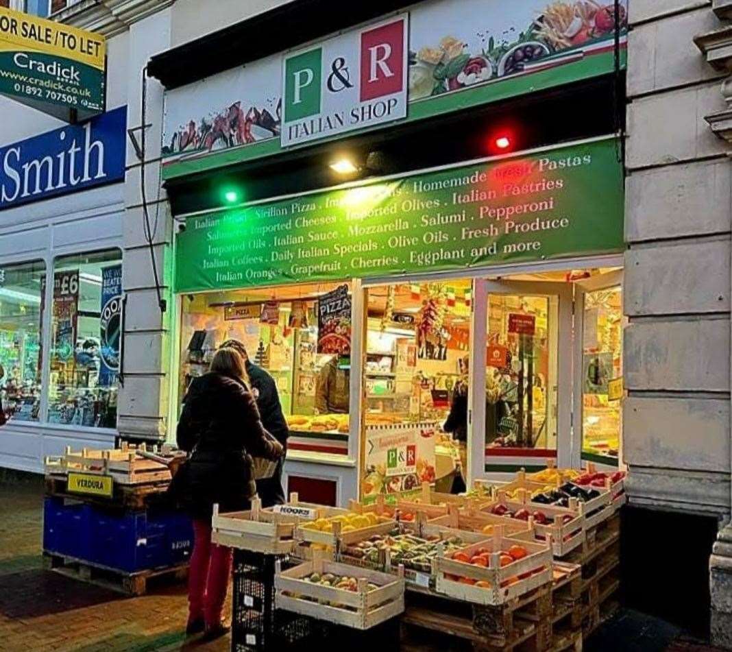 P&R Italian Shop in Mount Pleasant Road, Tunbridge Wells. Picture: John Long