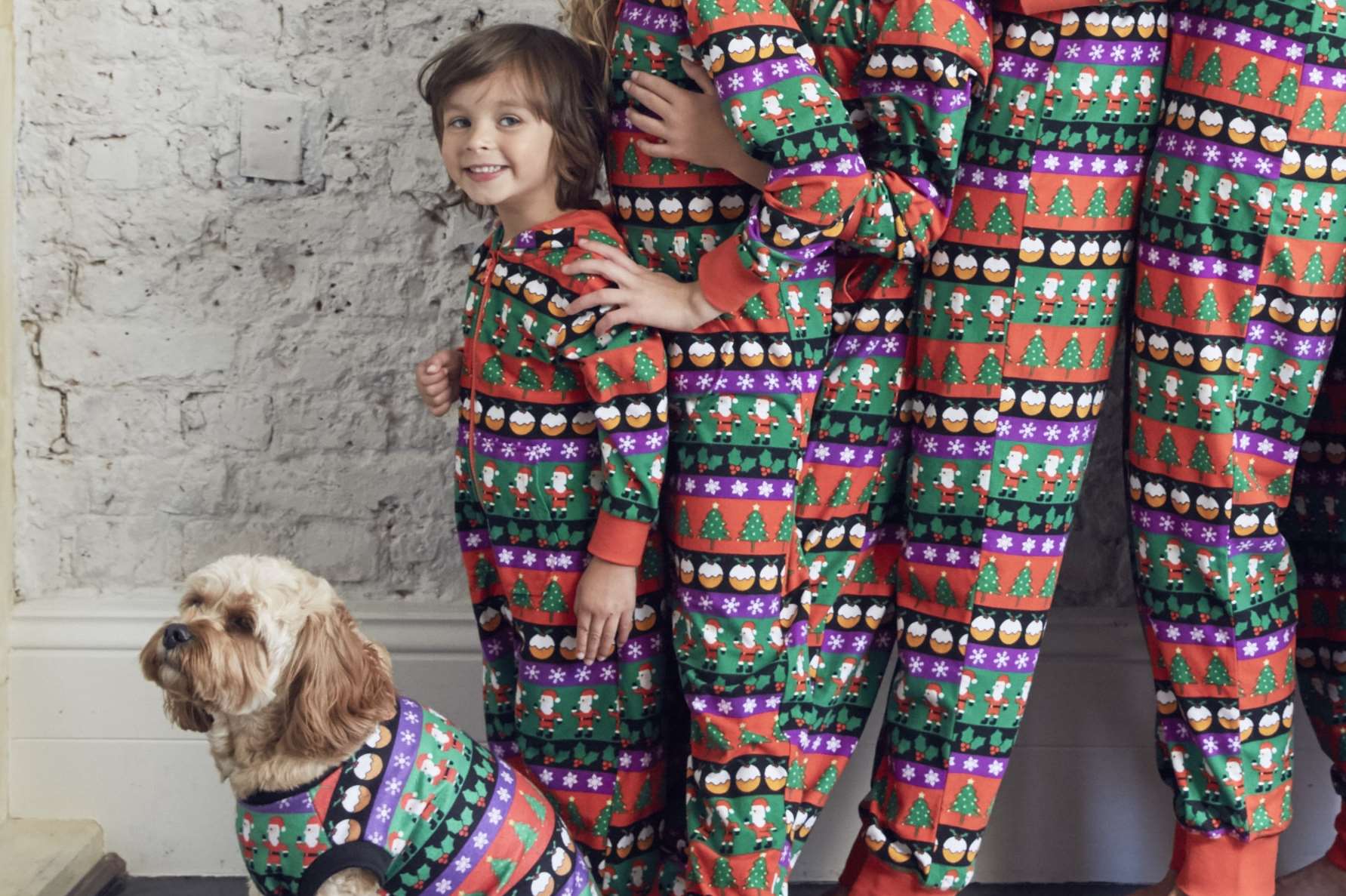 Next have launched a family range in Christmas knits and the firm has made them pup-friendly. Picture: Next