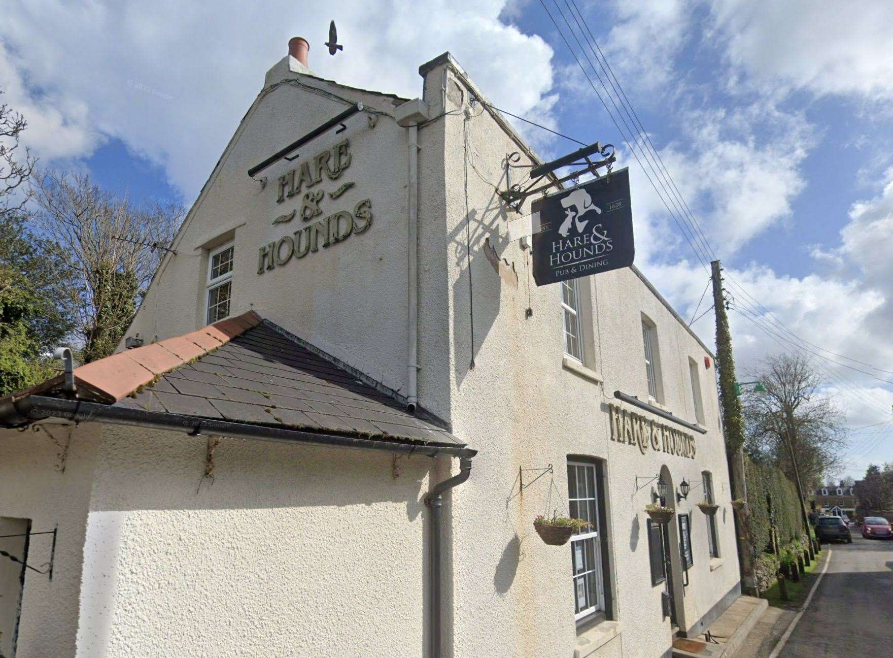 One of the first businesses to close in the county this year was The Hare and Hounds in The Street, Northbourne, Deal. Picture: Google