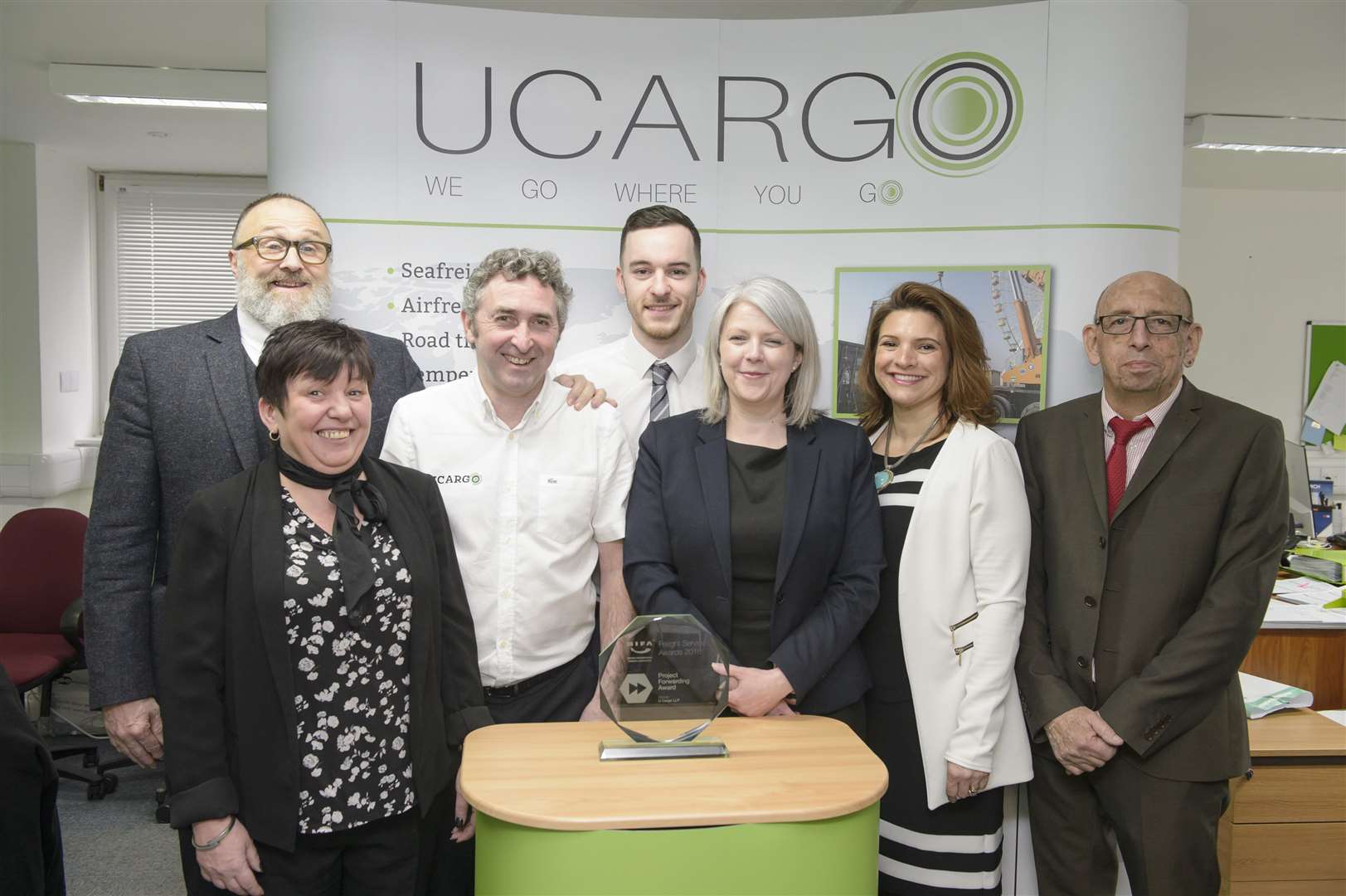 Staff at the office of Ucargo.Ucargo LLP, of Windmill House, Windmill Street, Gravesend, are an entrant in the Gravesham Business Awards.Picture: Andy Payton (1164334)
