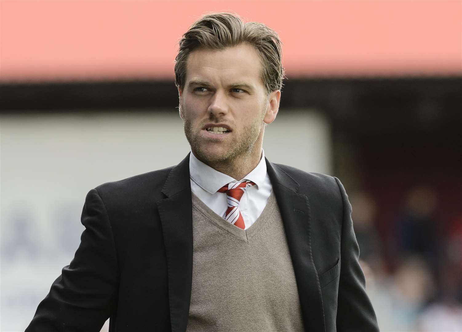 Ebbsfleet manager Daryl McMahon Picture: Andy Payton