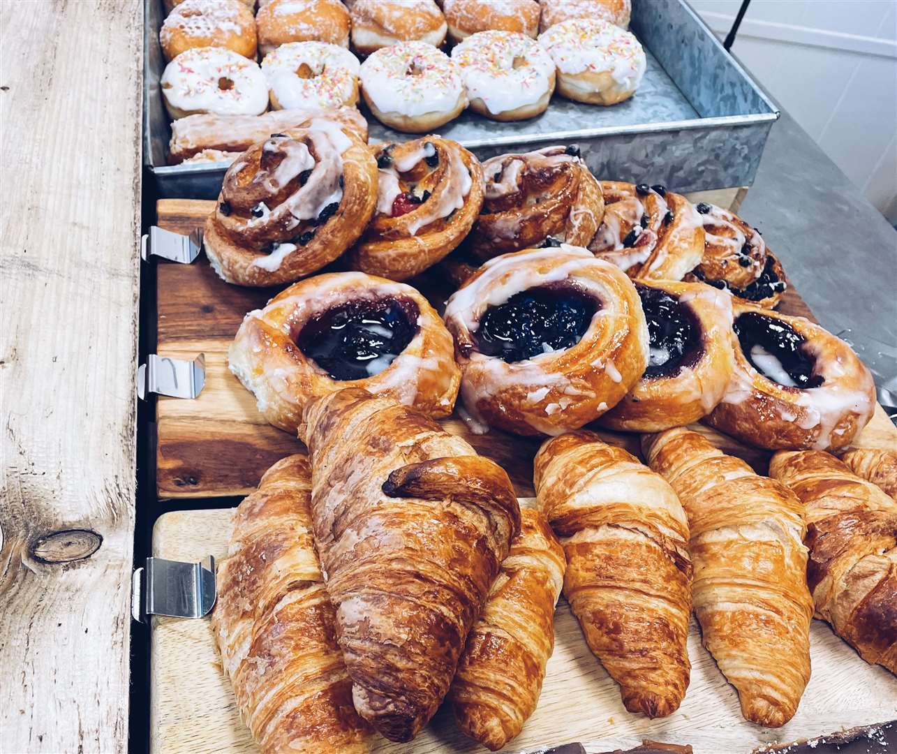 The shop sells coffee with pastries, cakes and sandwiches. Picture: Alex Gonzalez