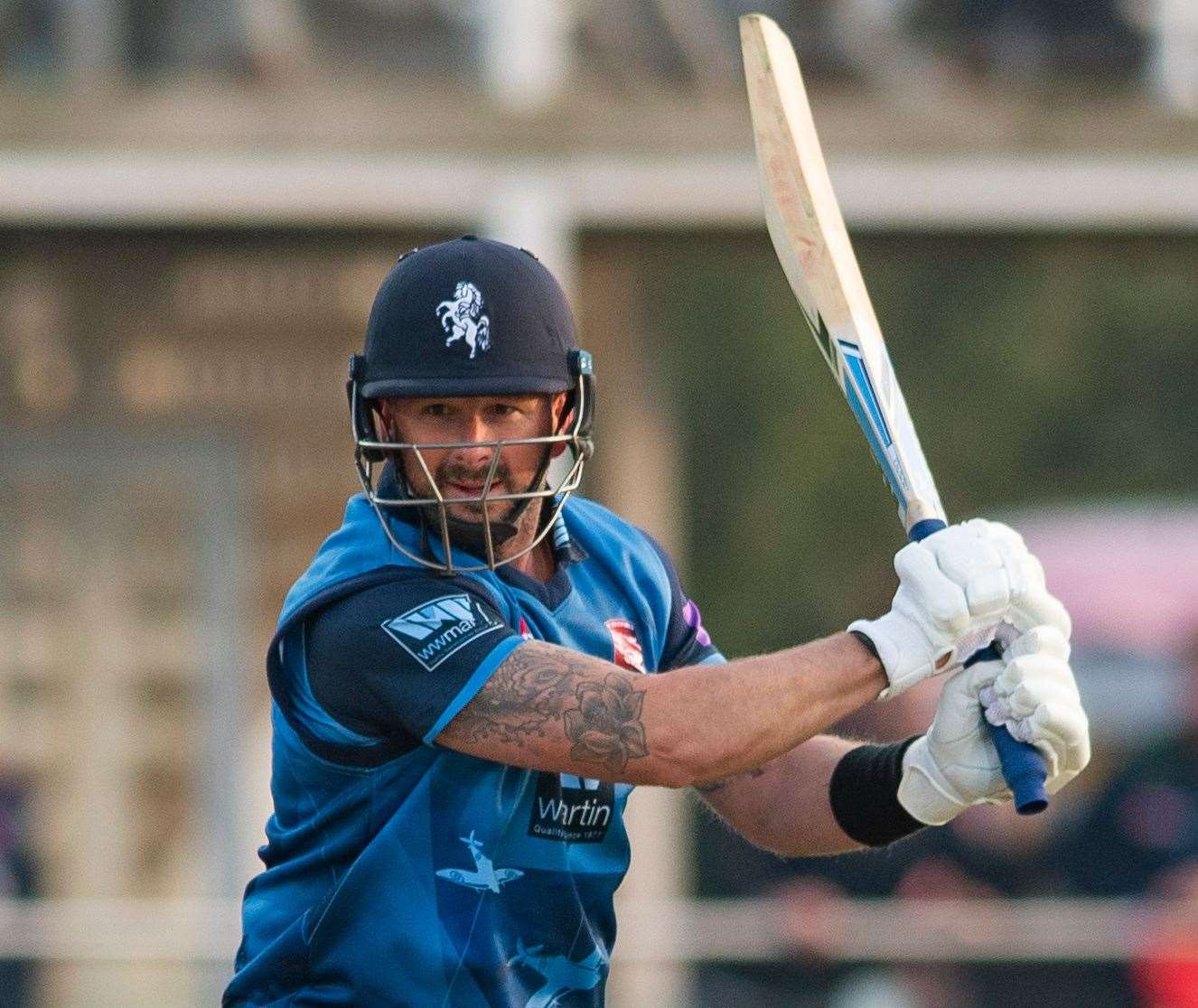 Darren Stevens looks for runs against Hampshire. Picture: Ady Kerry
