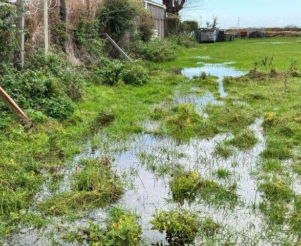 Residents in Copperfields, Lydd, have been beset by flooding sewage. Picture: Michael Taylor