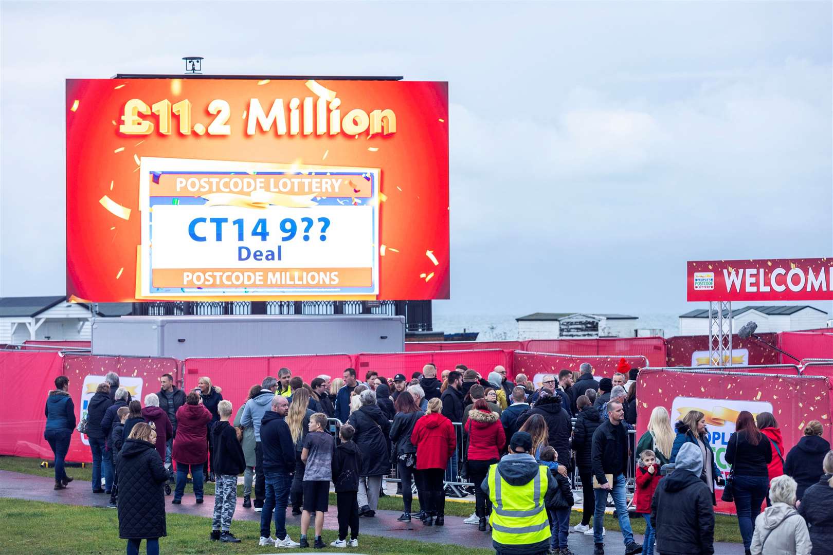 Over 1,400 winners collected prize cheques from the People's Postcode Lottery at Walmer Green, in Deal. Picture: People's Postcode Lottery