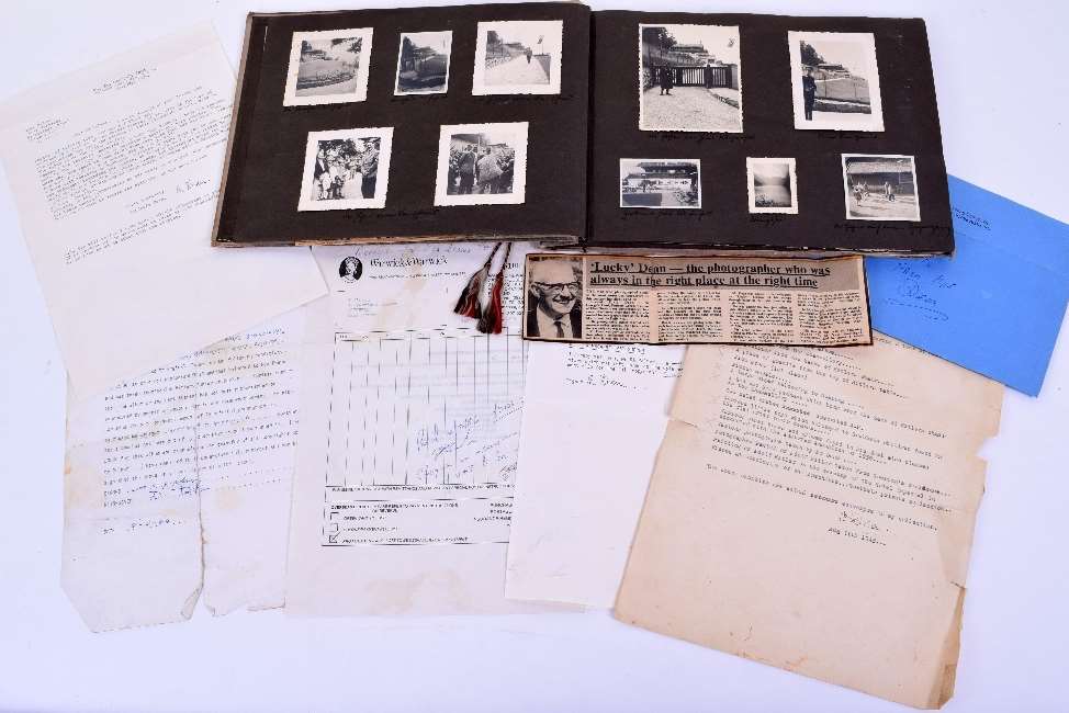 The collection book and memorabilia. Pic: C&T Auctioneers