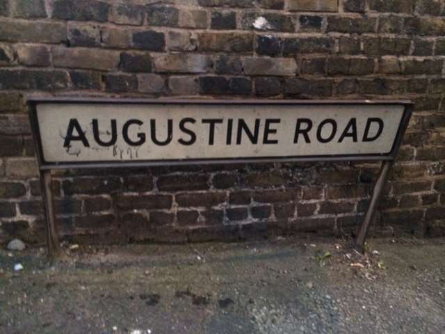 The two attackers were seen running towards Augustine Road in Gravesend