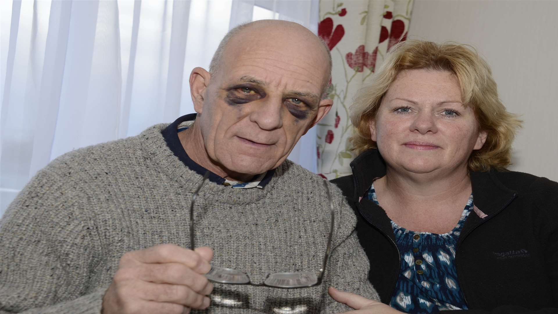 Jim Tedder who fell on the Dymchurch steps with wife Julie Picture: Paul Amos