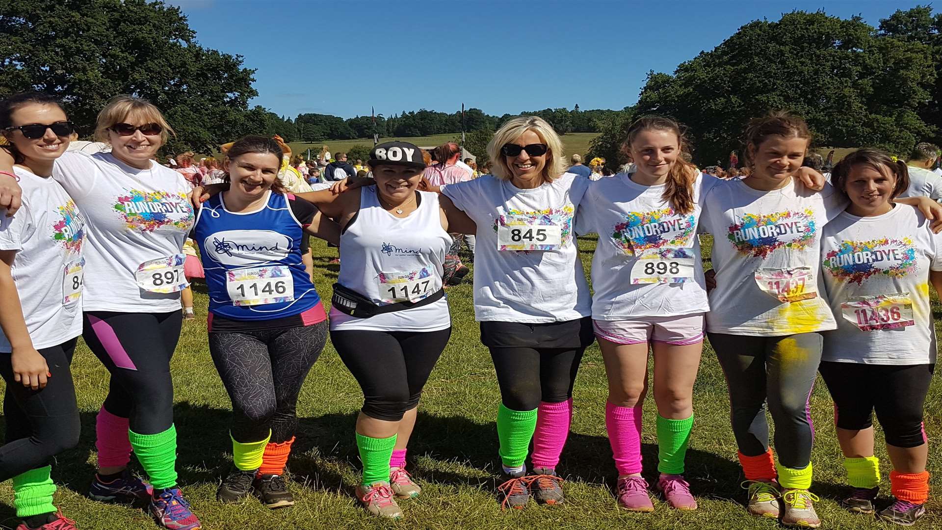 Team Lightning, running in memory of Alex Wheeler and in aid of Mind