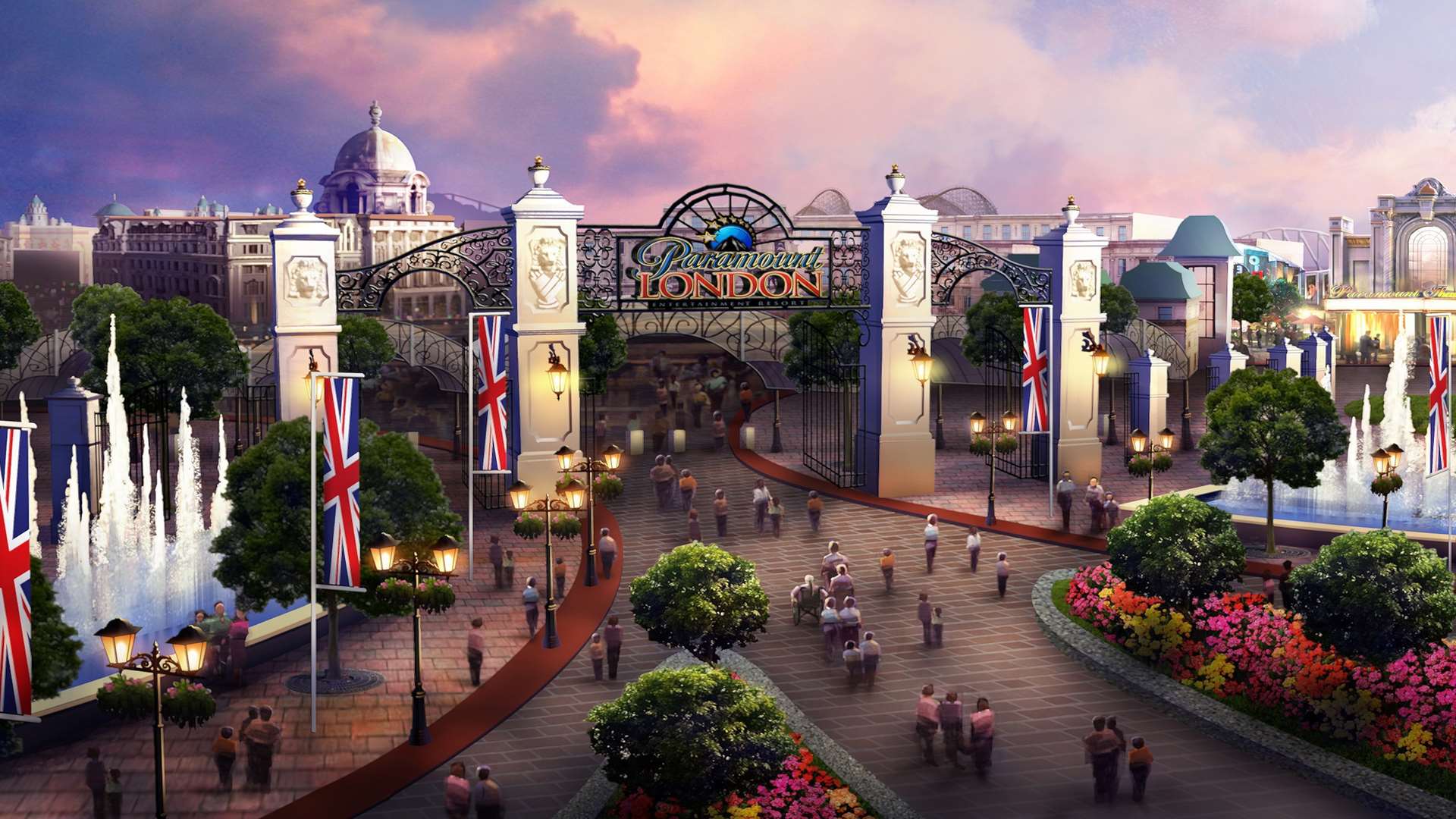 An artist's impression of plans for the London Paramount entertainment resort