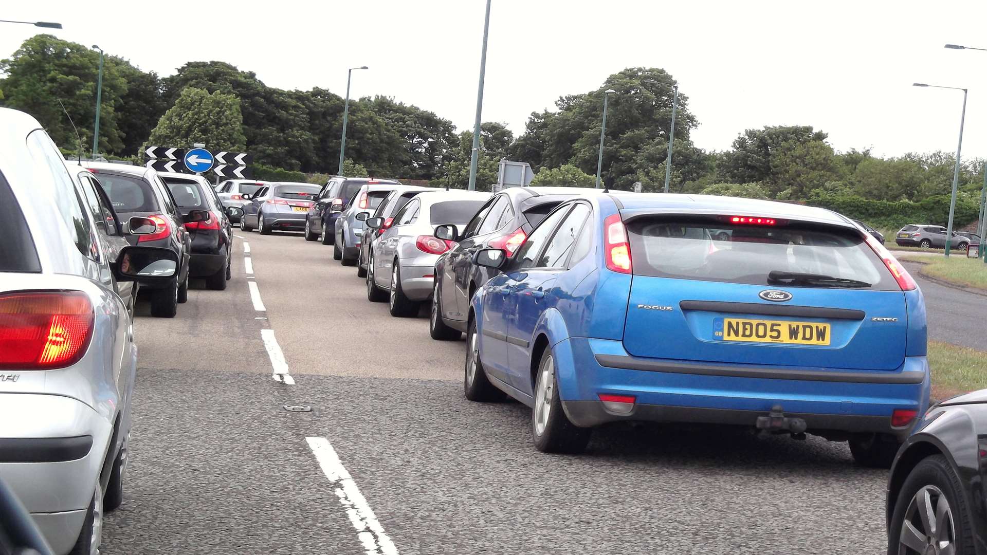 Visitors to the South East Airshow stuck in long delays