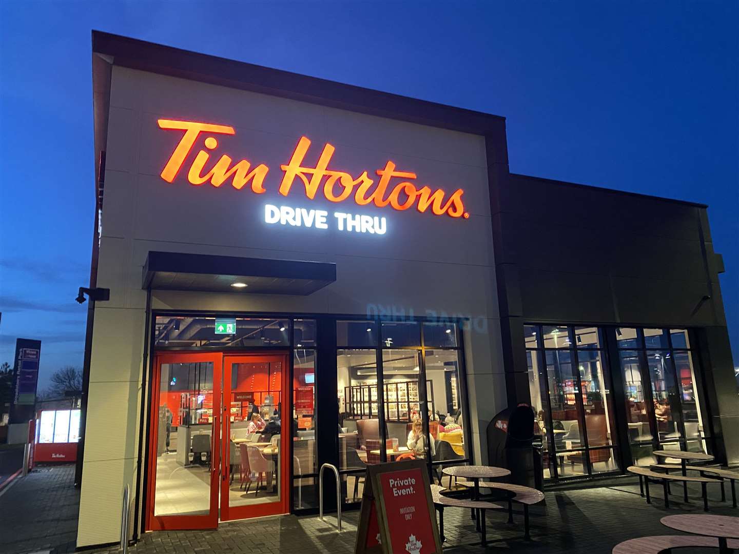This is the second Tim Hortons branch in Kent, with the first opening in Gravesend in October last year