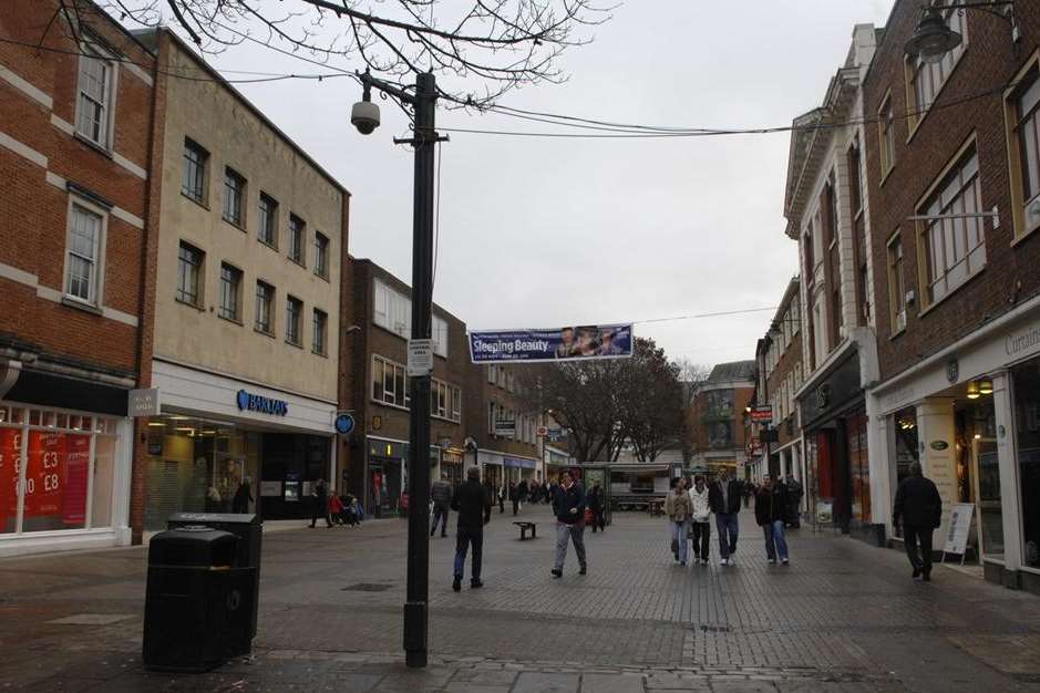 The fight broke out in Canterbury city centre