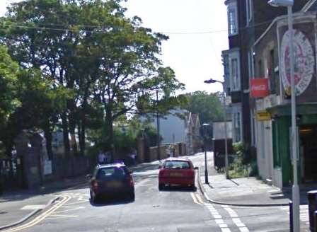 The incident happened in St Johns Road, Margate. Picture: Google.
