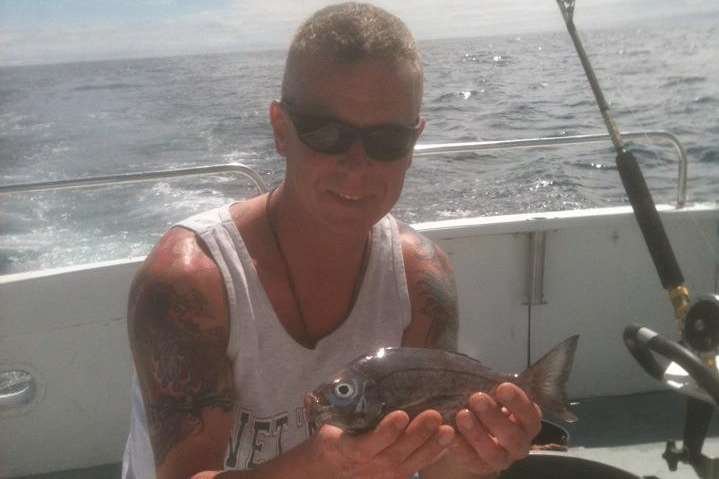 Simon Durrant on a fishing trip