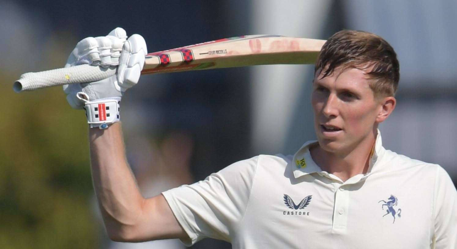 Zak Crawley – back-to-back half-centuries from the Kent batsman were not enough for England as they lost the second Test to India. Picture: Oyster Bay Photography